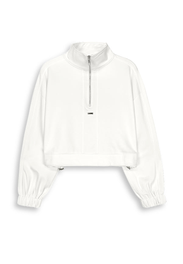 Women Long-Sleeve Sweatshirt - White - 410230