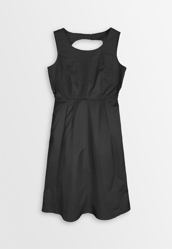 Women Sleeveless Midi Dress - Black - 410368