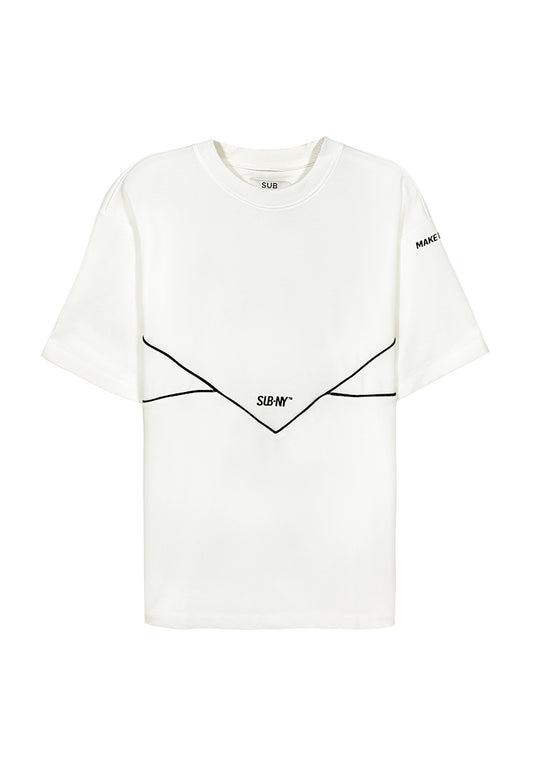 Men Short-Sleeve Fashion Tee - White - M3M842