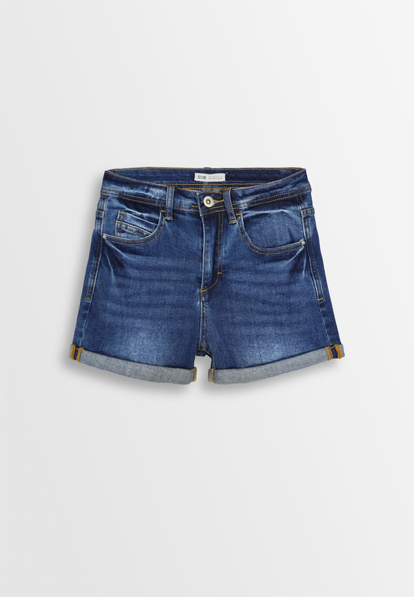 Women Short Jeans - Dark  Blue - 410264