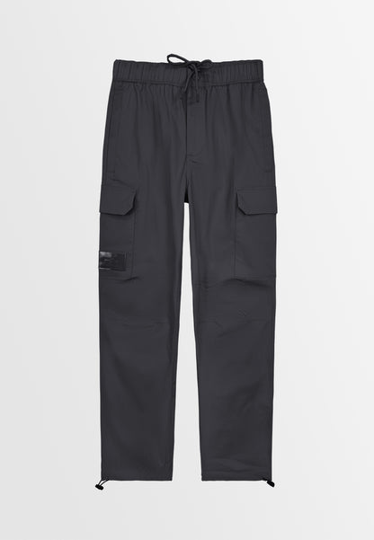 Men Long Cargo Pants - Black - 410092