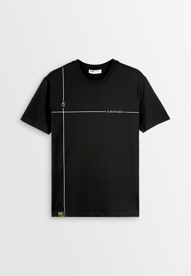 Men Short-Sleeve Graphic Tee - Black - 510016