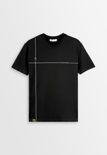 Men Short-Sleeve Graphic Tee - Black - 510016