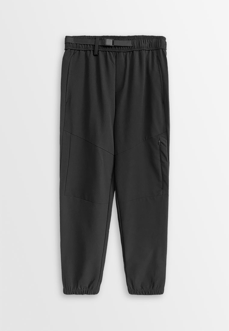 Men Long Jogger Pants - Black - 510072