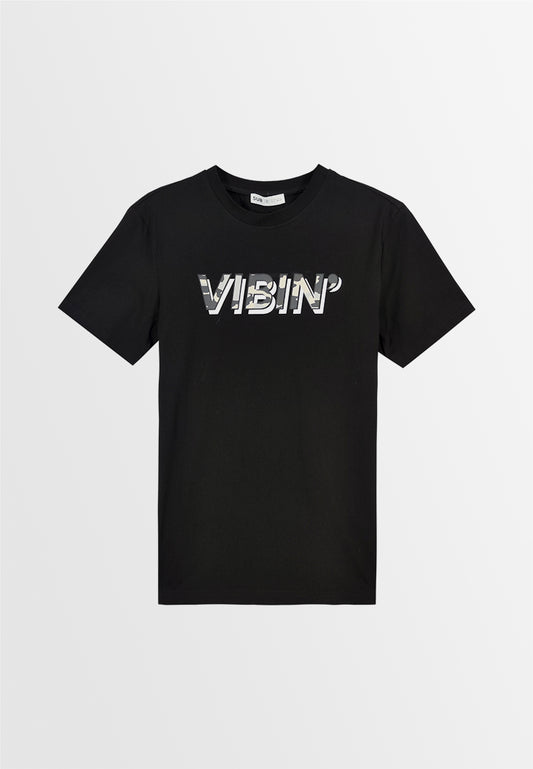 Men Short-Sleeve Graphic Tee - Black - M3M703