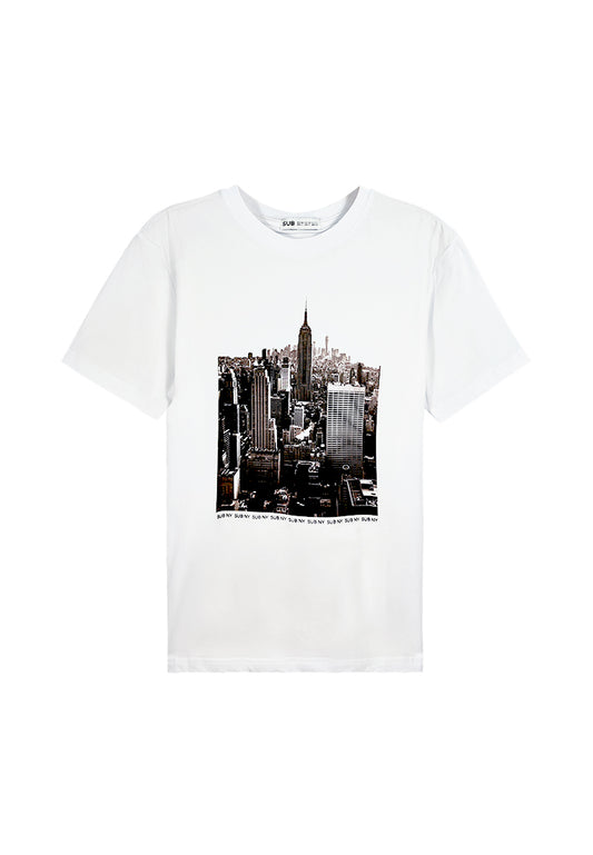 Men Short-Sleeve Graphic Tee - White - M3M705