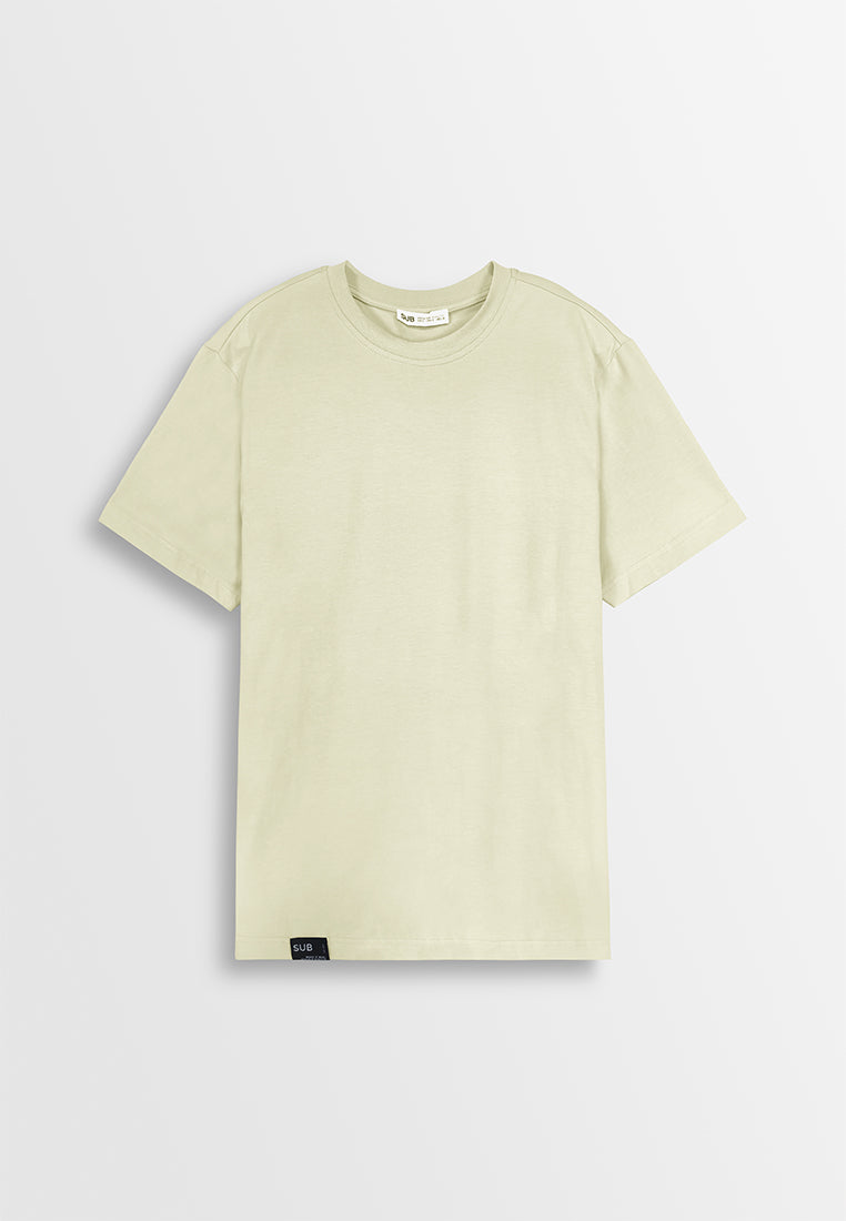 Men Short-Sleeve Basic Tee - Khaki - 410261