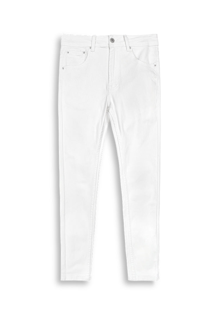 Men Skinny Fit Long Jeans - White - 410249