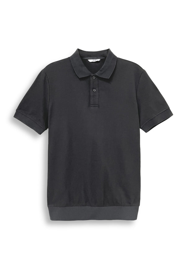 Men Short-Sleeve Fashion Polo Tee - Black - S3M580