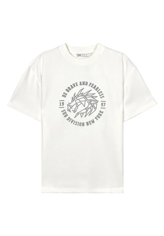 Men Short-Sleeve Fashion Tee - White - 410034