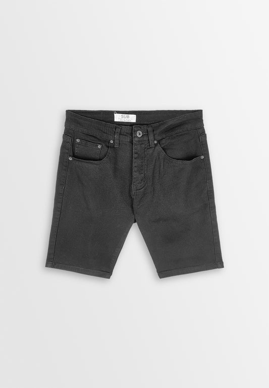 Men Short Jeans - Black - 410427