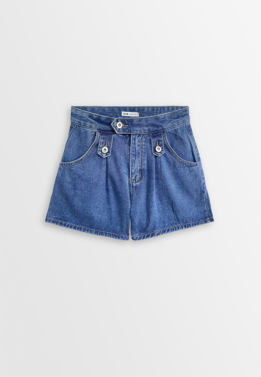 Women Denim Short - Blue - 510105