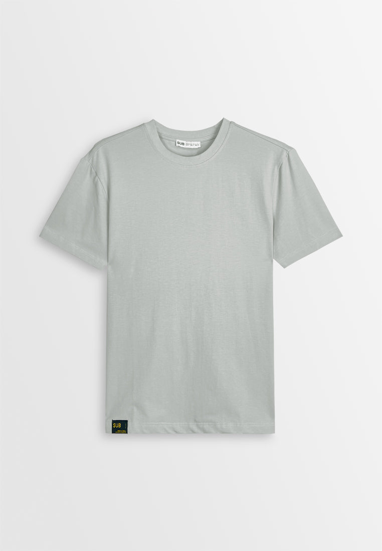 Men Short-Sleeve Basic Tee - Light Grey - 510021