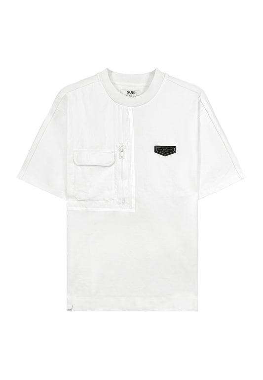 Men Short-Sleeve Fashion Tee - White - M3M879