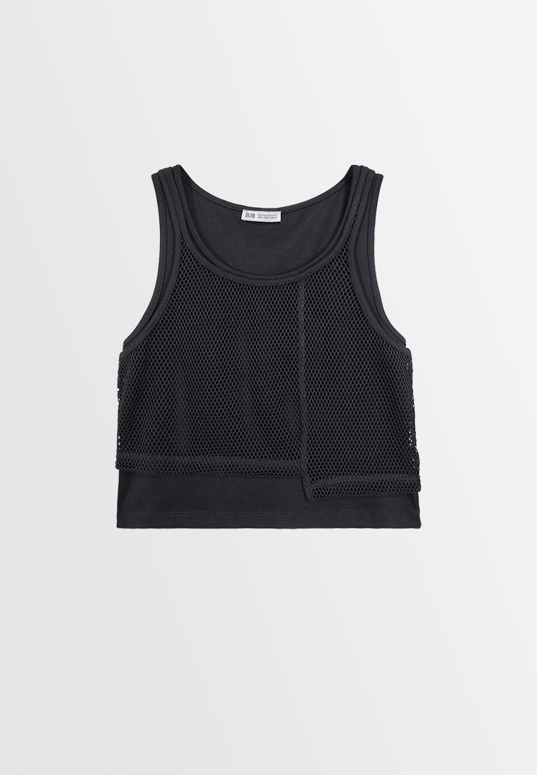 Women Tank Top - Black - 410012