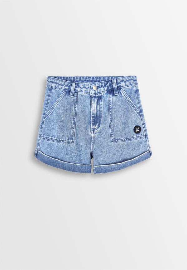 Women Short Jeans - Blue - 310134