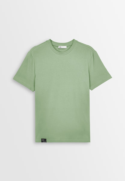 Men Short-Sleeve Basic Tee - Green - 410294