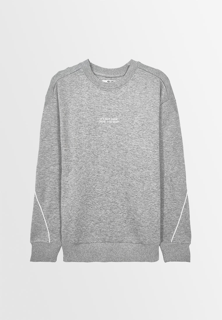 Men Long-Sleeve Sweatshirt - Grey - M3M849