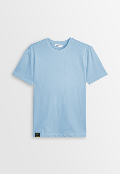 Men Short-Sleeve Basic Tee - Light Blue - 510024