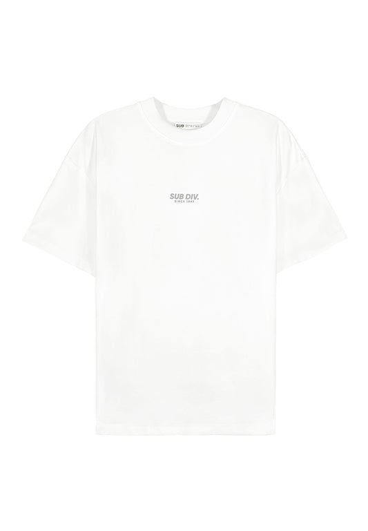 Men Oversized T-Shirt Short Sleeve - White - 310196