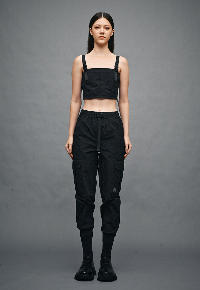 Women Long Pants Jogger - Black - 410317