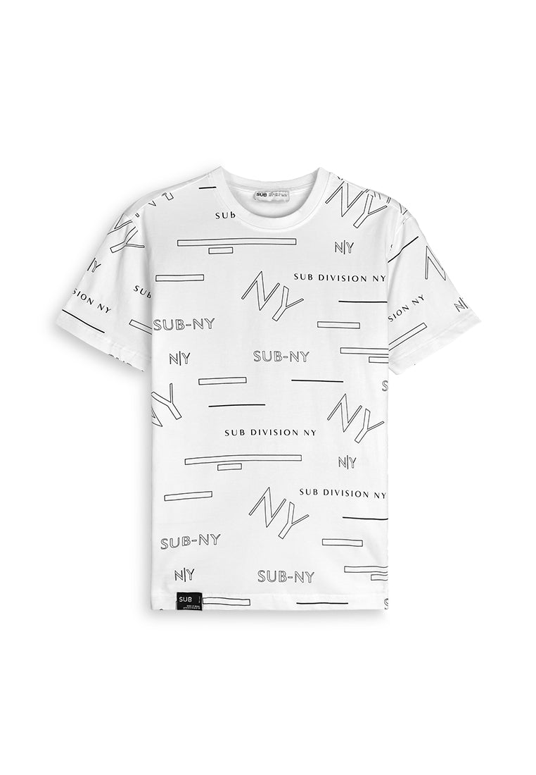 Men Short-Sleeve Graphic Tee - White - 410350