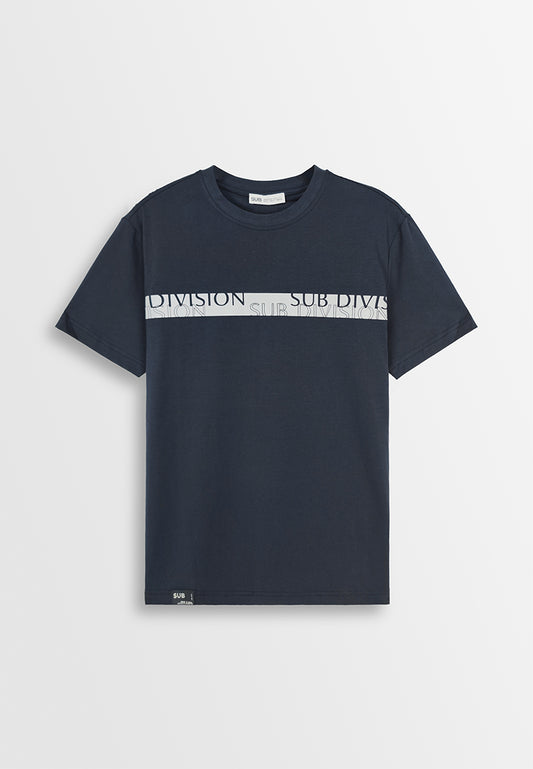 Men Short-Sleeve Graphic Tee - Navy - 410263