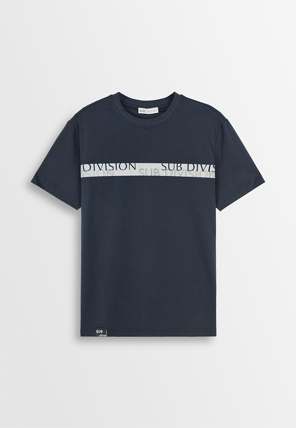 Men Short-Sleeve Graphic Tee - Navy - 410263