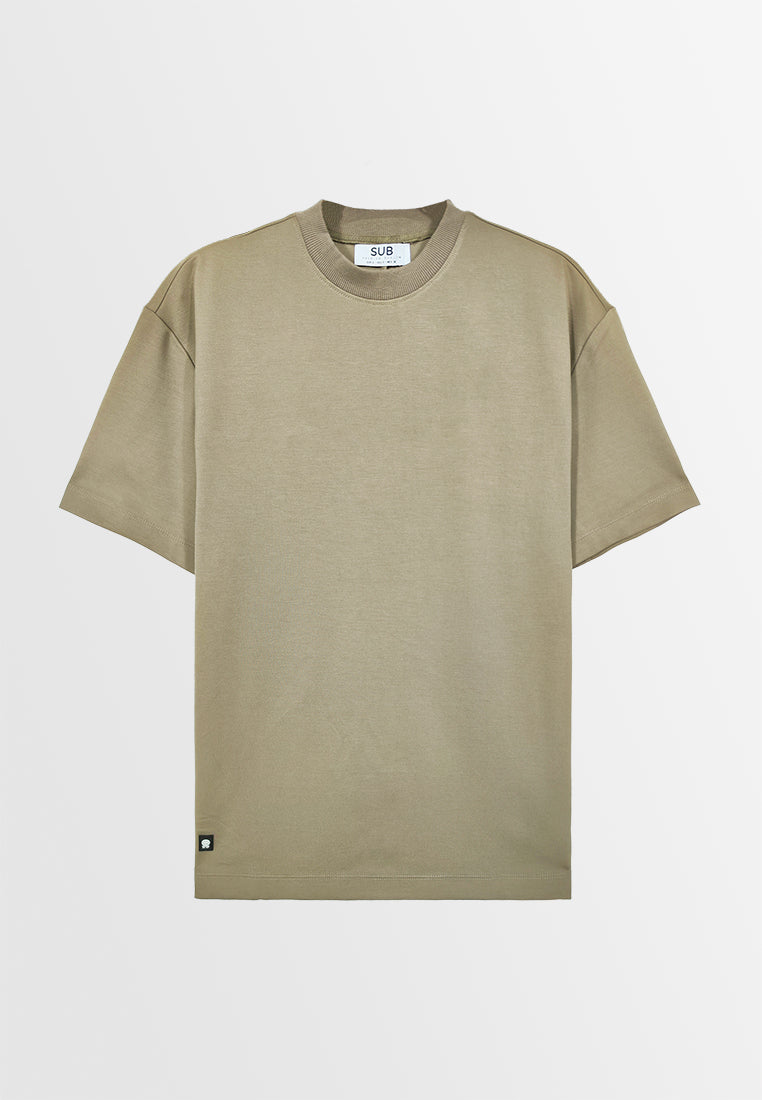 Men Short-Sleeve Fashion Tee - Khaki - F3M973