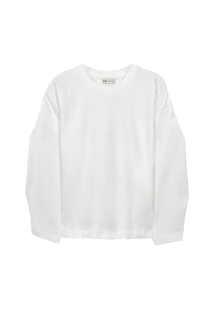 Women Long-Sleeve Sweatshirt - White - M3W798