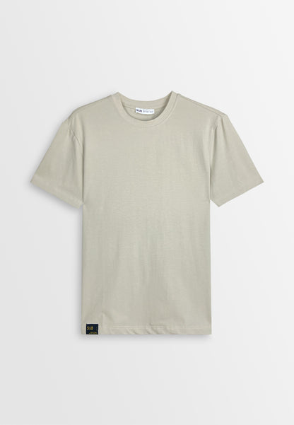 Men Short-Sleeve Basic Tee - Khaki - 510023