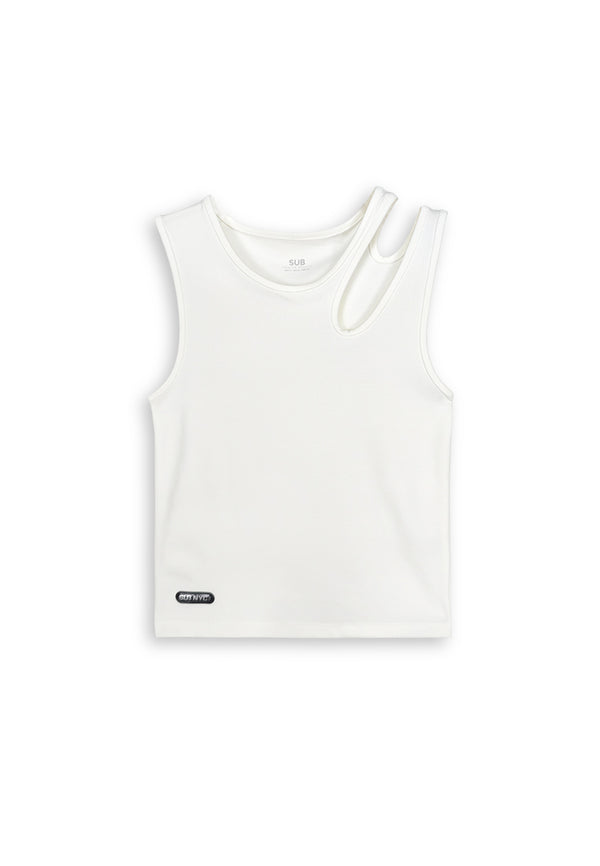 Women Sleeveless Top - White - 410281