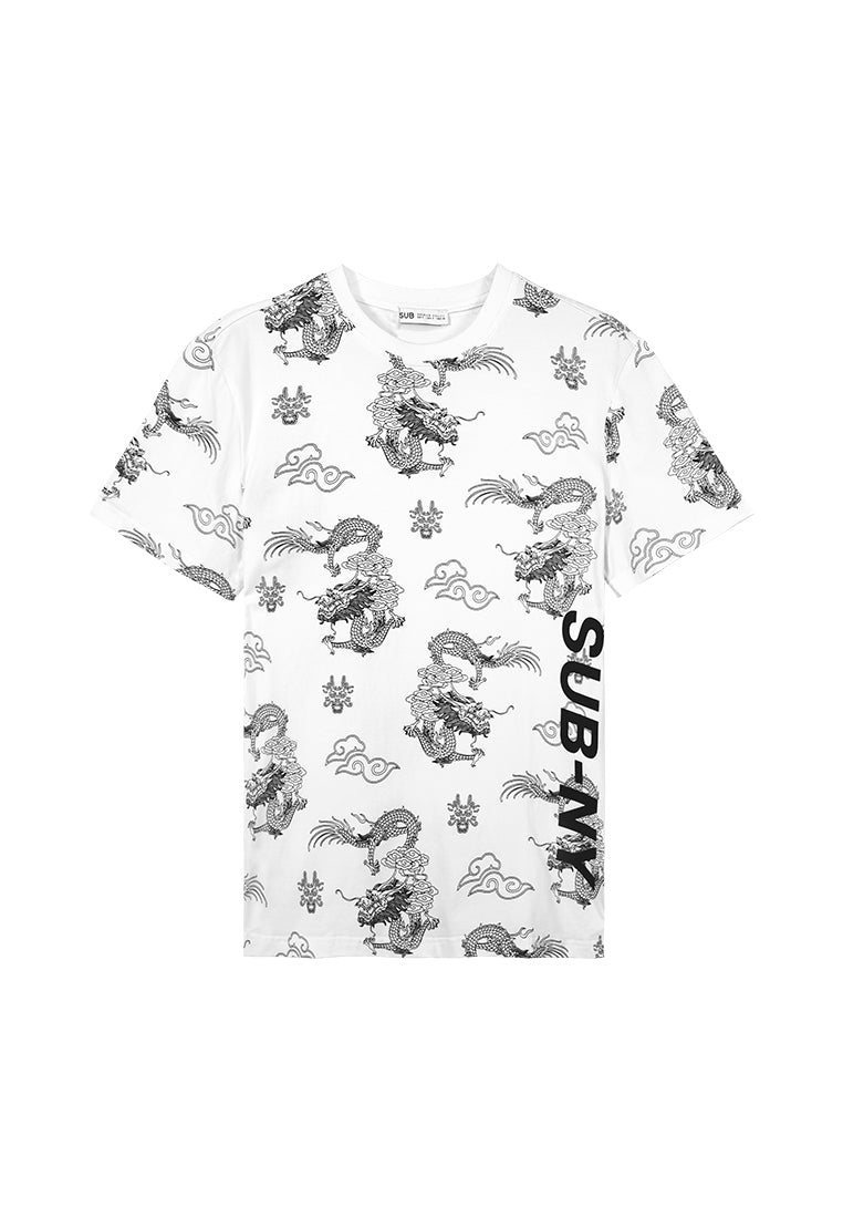 Men Short-Sleeve Graphic Tee - White - 410032