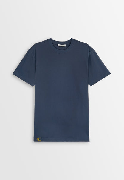 Men Short-Sleeve Basic Tee - Navy - 410408