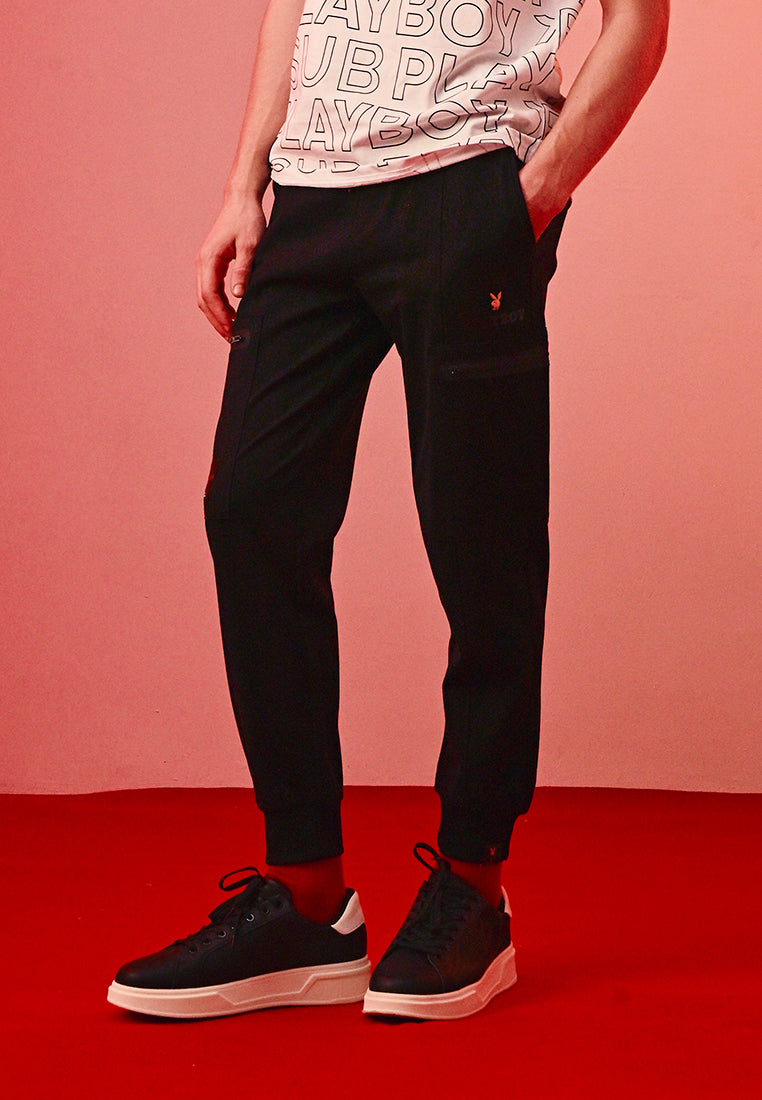 Playboy x SUB Men Long Jogger - Black - 410373