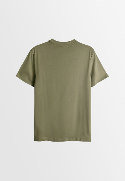 Men Short-Sleeve Graphic Tee - Army Green - M3M704