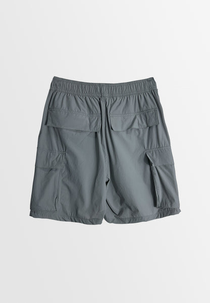 Men Cargo Short Jogger - Grey - H2M439