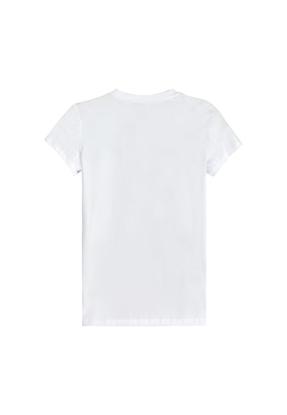 Women Short-Sleeve Graphic Tee - White - 310050