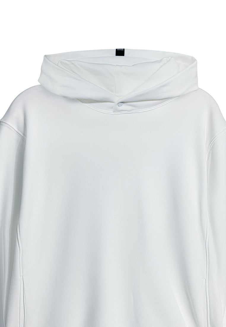 Men Long-Sleeve Oversized Sweatshirt Hoodies - White - M3M899