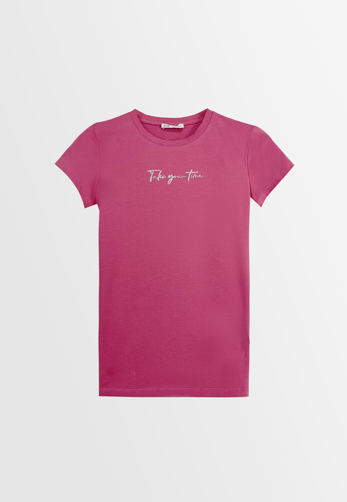 Women Short-Sleeve Graphic Tee - Dark Pink - 310049