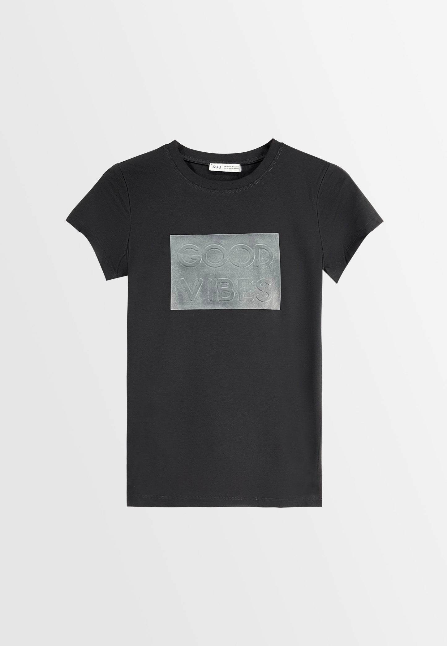 Women Short-Sleeve Graphic Tee - Black - 310051