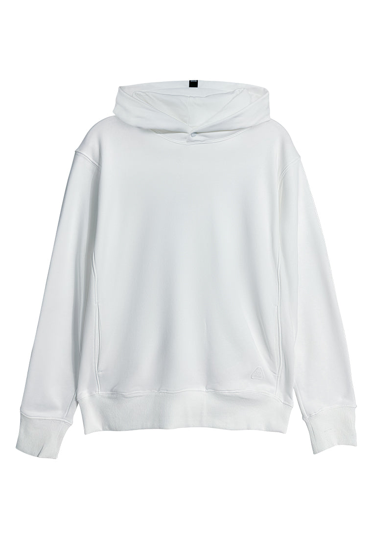 Men Long-Sleeve Oversized Sweatshirt Hoodies - White - M3M899