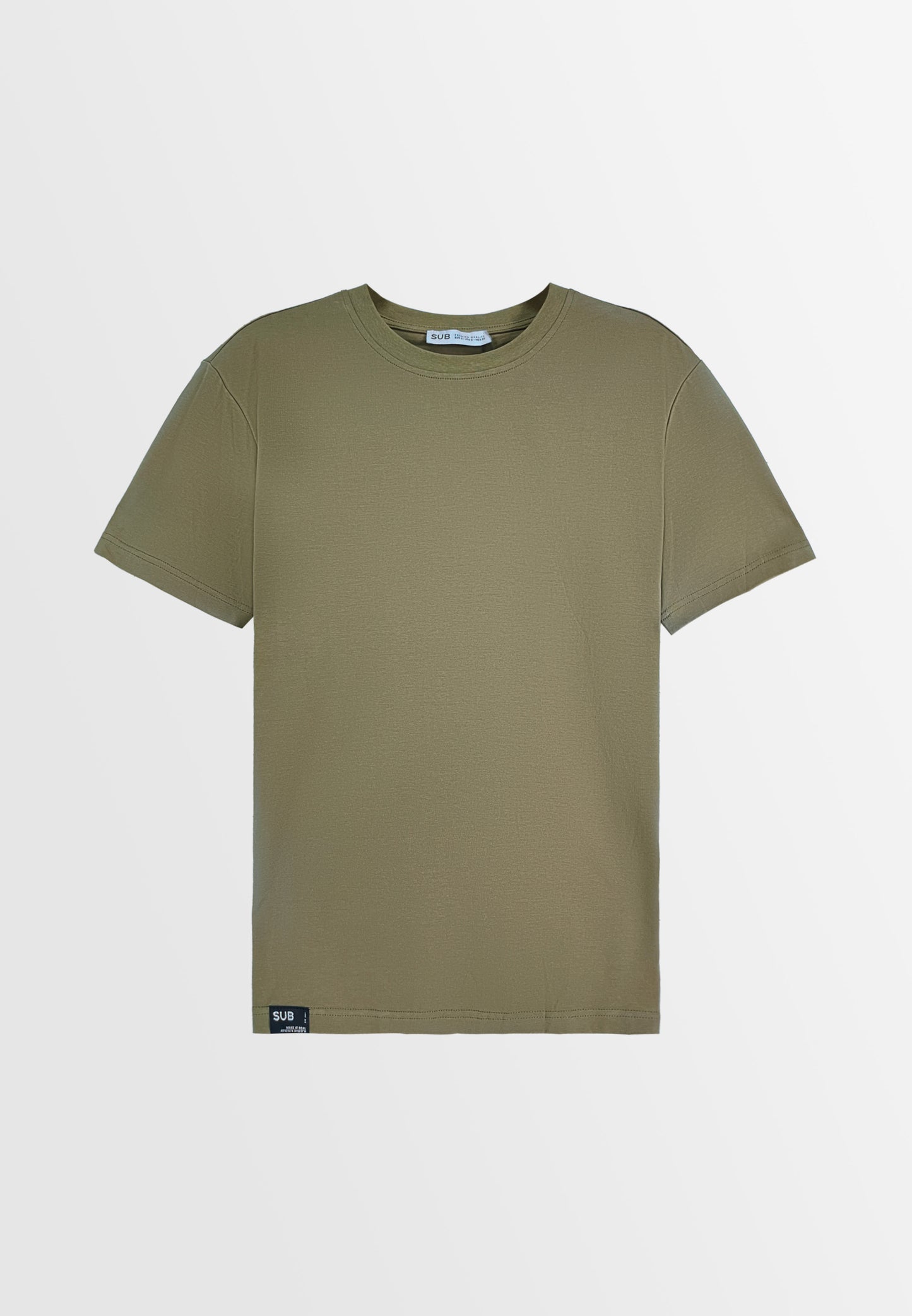 Men Short-Sleeve Basic Tee - Brown - 310088