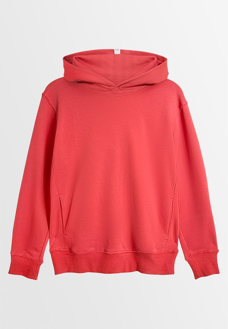 Men Long-Sleeve Oversized Sweatshirt Hoodies - Dark Orange - M3M900