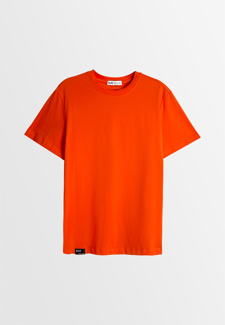 Men Short-Sleeve Basic Tee - Orange - M3M710