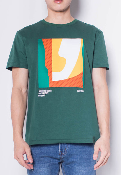 Men Short-Sleeve Graphic Tee - Green - H0M924