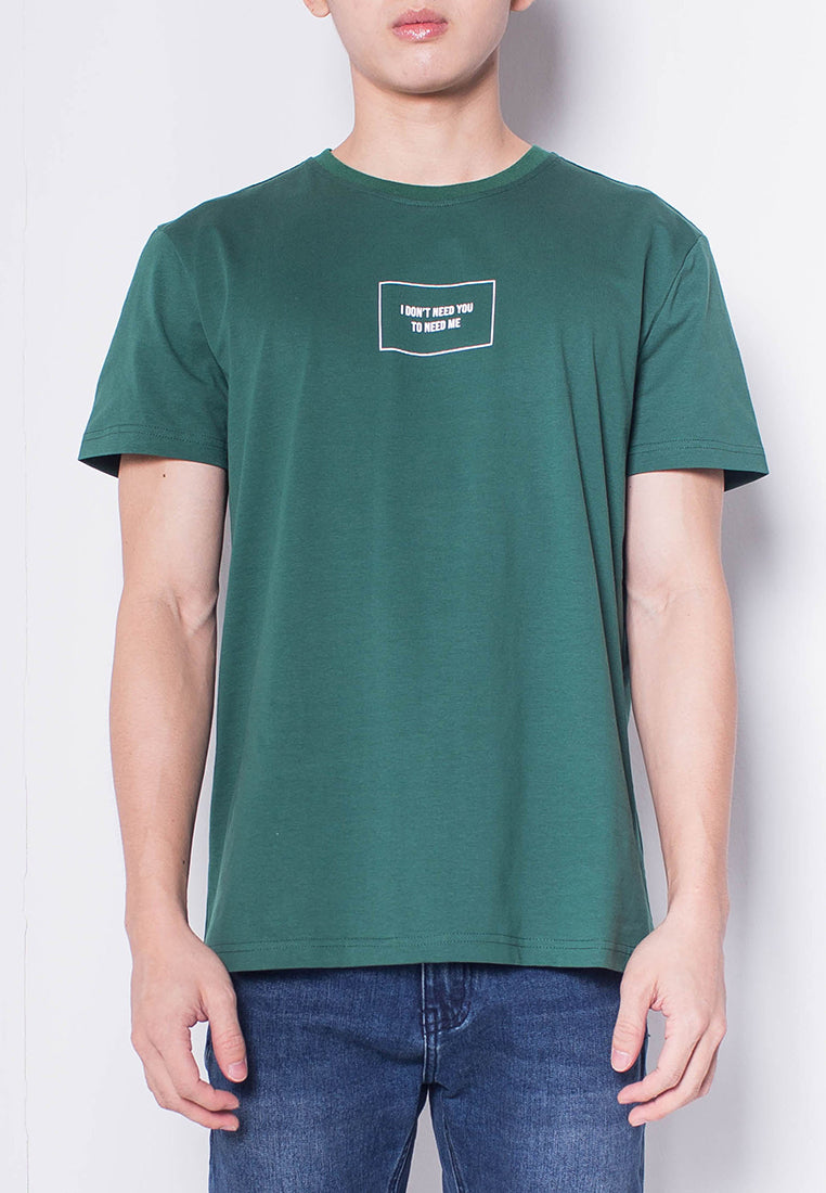 Men Short-Sleeve Graphic Tee - Green - H0M928