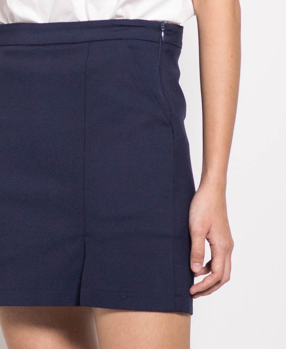 Women Short Skirt - Navy - F0W466