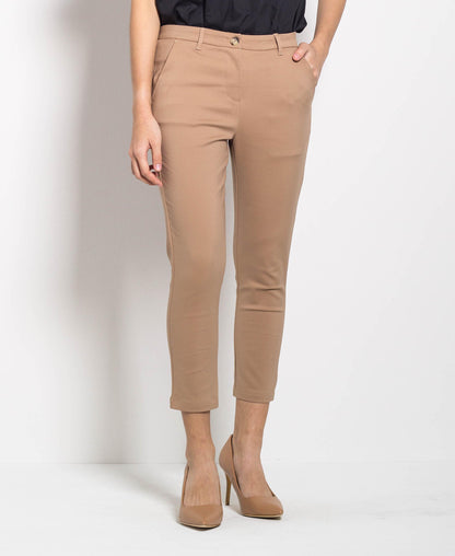 Women Long Pants - Khaki - F0W473