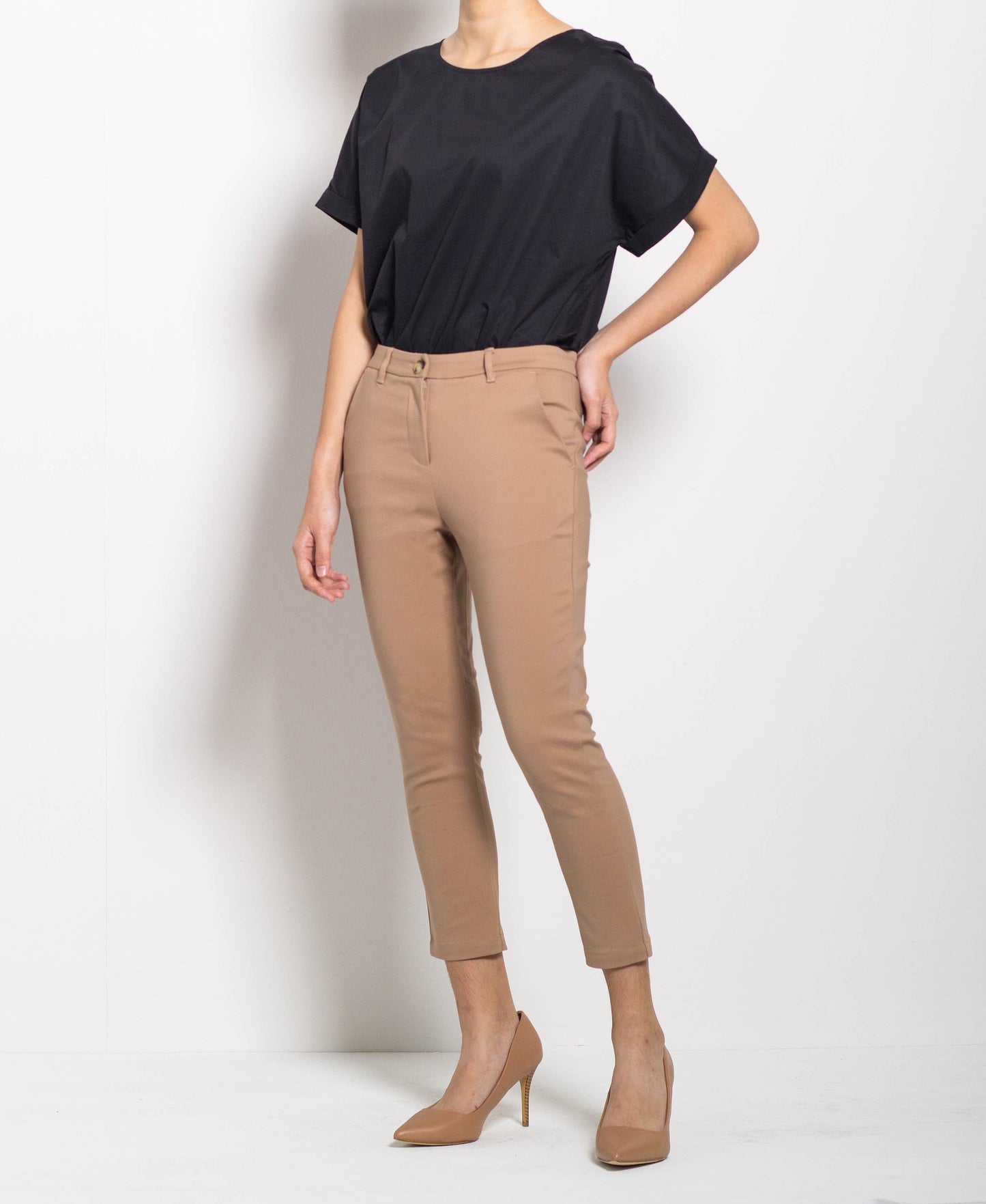 Women Long Pants - Khaki - F0W473